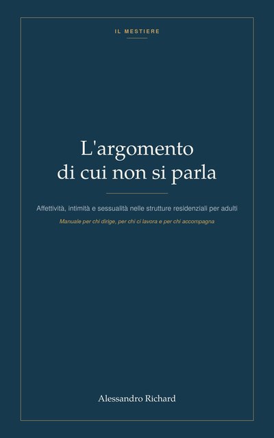 Copertina del libro L’argomento di cui non si parla